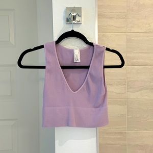 Two Purple/Pink Crop Tank Tops